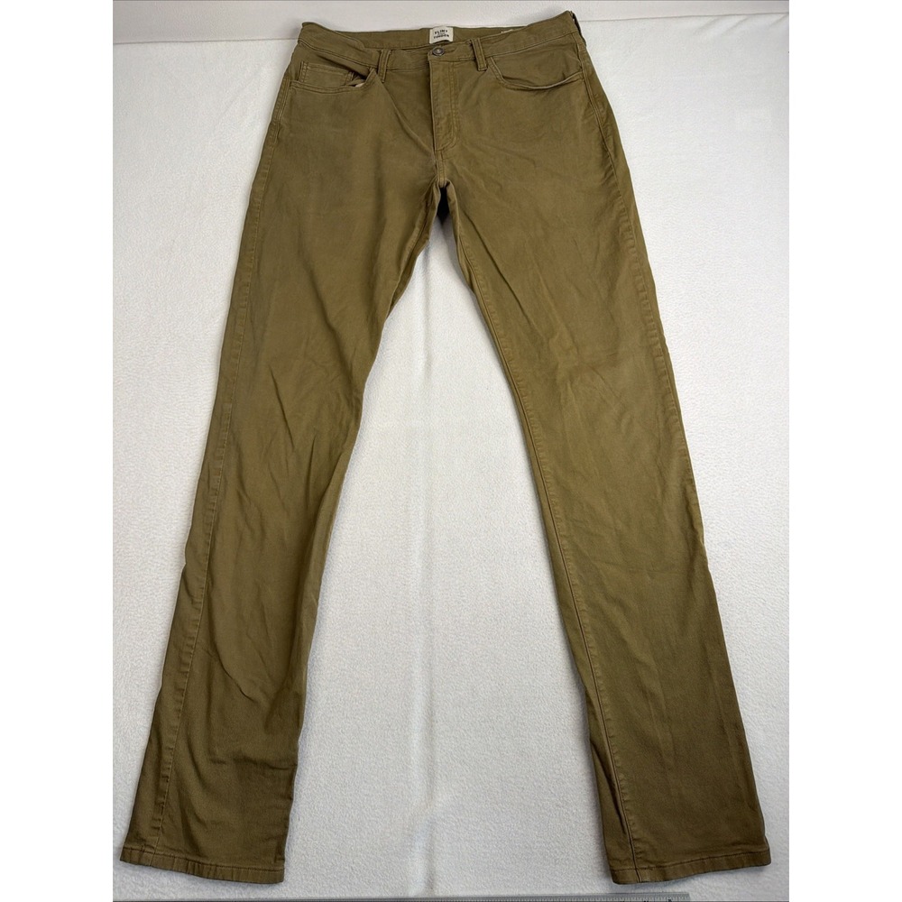 Flint Tinder 365 Chino Pants Mens 34x36 Slim Fit Khaki Brown Stretch Huckberry